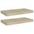 Rafturi de perete suspendate, 2 buc., stejar, 50x23x3,8 cm, MDF GartenMobel Dekor