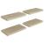 Rafturi de perete suspendate, 4 buc., stejar, 50x23x3,8 cm, MDF GartenMobel Dekor