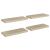 Rafturi de perete suspendate, 4 buc., stejar 60x23,5x3,8 cm MDF GartenMobel Dekor