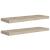 Rafturi de perete suspendate 2 buc., stejar, 80x23,5x3,8 cm MDF GartenMobel Dekor