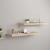 Rafturi de perete suspendate 2 buc., stejar, 80x23,5x3,8 cm MDF GartenMobel Dekor