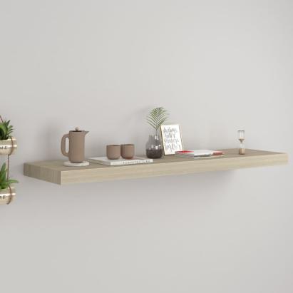 Raft de perete suspendat, stejar, 90x23,5x3,8 cm, MDF GartenMobel Dekor