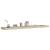 Raft de perete suspendat, stejar, 120x23,5x3,8 cm, MDF GartenMobel Dekor