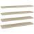 Rafturi perete suspendate, 4 buc., stejar, 120x23,5x3,8 cm, MDF GartenMobel Dekor