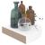 Rafturi colț perete, 4 buc., alb extralucios, 25x25x3,8 cm, MDF GartenMobel Dekor