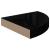 Rafturi colț perete, 2 buc., negru extralucios 25x25x3,8 cm MDF GartenMobel Dekor