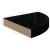 Rafturi colț perete, 2 buc., negru extralucios 25x25x3,8 cm MDF GartenMobel Dekor