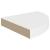 Raft colțar de perete, alb, 25 x 25 x 3,8 cm, MDF GartenMobel Dekor