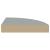 Rafturi colțar de perete, 4 buc., gri, 25 x 25 x 3,8 cm, MDF GartenMobel Dekor