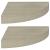 Rafturi colț de perete, 2 buc., stejar, 25 x 25 x 3,8 cm, MDF GartenMobel Dekor