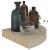 Rafturi colț de perete, 2 buc., stejar, 25 x 25 x 3,8 cm, MDF GartenMobel Dekor