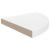 Rafturi de perete, 2 buc., alb extralucios, 35x35x3,8 cm, MDF GartenMobel Dekor