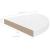 Rafturi de perete, 2 buc., alb extralucios, 35x35x3,8 cm, MDF GartenMobel Dekor
