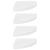 Colțare suspendate, 4 buc., alb extralucios, 35x35x3,8 cm, MDF GartenMobel Dekor