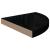 Rafturi colț perete, 2 buc., negru extralucios 35x35x3,8 cm MDF GartenMobel Dekor