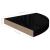 Rafturi colț perete 4 buc, negru extralucios, 35x35x3,8 cm, MDF GartenMobel Dekor