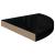 Rafturi colț perete 4 buc, negru extralucios, 35x35x3,8 cm, MDF GartenMobel Dekor