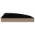 Rafturi colț perete 4 buc, negru extralucios, 35x35x3,8 cm, MDF GartenMobel Dekor