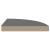 Raft colțar de perete, gri extralucios, 35 x 35 x 3,8 cm, MDF GartenMobel Dekor