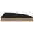Raft colțar de perete, negru, 35 x 35 x 3,8 cm, MDF GartenMobel Dekor