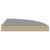 Raft colțar de perete, gri, 35 x 35 x 3,8 cm, MDF GartenMobel Dekor