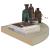 Raft colțar de perete, stejar, 35 x 35 x 3,8 cm, MDF GartenMobel Dekor