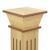 Suport plante clasic în formă stâlp pătrat lemn 17x17x66 cm MDF GartenMobel Dekor