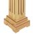 Suport plante clasic în formă stâlp pătrat lemn 17x17x66 cm MDF GartenMobel Dekor