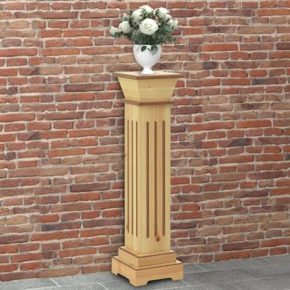 Suport plante clasic în formă stâlp pătrat lemn 17x17x66 cm MDF GartenMobel Dekor