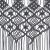 Perdea macrame, antracit, 140 x 240 cm, bumbac GartenMobel Dekor