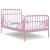 Cadru de pat extensibil, roz, metal, 80x130/200 cm GartenMobel Dekor