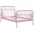 Cadru de pat extensibil, roz, metal, 80x130/200 cm GartenMobel Dekor