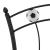 Cadru de pat, cu model de fotbal, negru, 90x200 cm, metal GartenMobel Dekor
