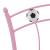 Cadru de pat, cu model de fotbal, roz, 90 x 200 cm, metal GartenMobel Dekor