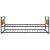 Cadru pat extensibil, negru, 90x200 cm, metal GartenMobel Dekor