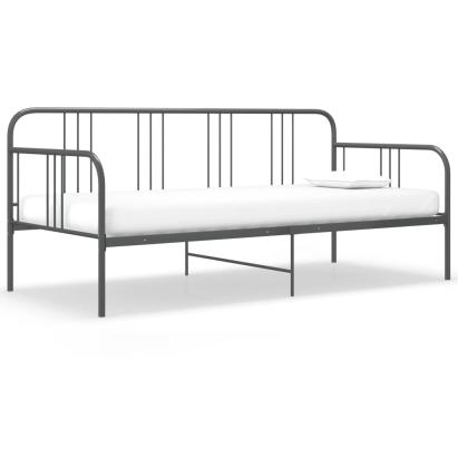 Cadru pat canapea, gri, 90 x 200 cm, metal GartenMobel Dekor