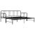 Cadru pat canapea extensibilă, negru, 90 x 200 cm, metal GartenMobel Dekor
