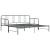 Cadru pat canapea extensibilă, gri, 90 x 200 cm, metal GartenMobel Dekor