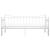 Cadru pat canapea extensibilă, alb, 90x200 cm, metal GartenMobel Dekor