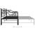 Cadru pat canapea extensibilă, negru, 90x200 cm, metal GartenMobel Dekor