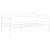 Cadru pat canapea, alb, 90x200 cm, metal GartenMobel Dekor