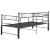 Cadru pat canapea extensibilă, negru, 90x200 cm, metal GartenMobel Dekor