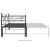 Cadru pat canapea extensibilă, negru, 90x200 cm, metal GartenMobel Dekor