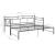 Cadru pat canapea extensibilă, negru, 90x200 cm, metal GartenMobel Dekor