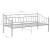 Cadru pat canapea, gri, 90x200 cm, metal GartenMobel Dekor