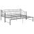 Cadru pat canapea extensibilă, negru, 90x200 cm, metal GartenMobel Dekor