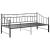 Cadru pat canapea extensibilă, negru, 90x200 cm, metal GartenMobel Dekor