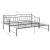 Cadru pat canapea extensibilă, negru, 90x200 cm, metal GartenMobel Dekor