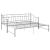 Cadru pat canapea extensibilă, gri, 90x200 cm, metal GartenMobel Dekor