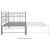 Cadru pat canapea extensibilă, gri, 90x200 cm, metal GartenMobel Dekor